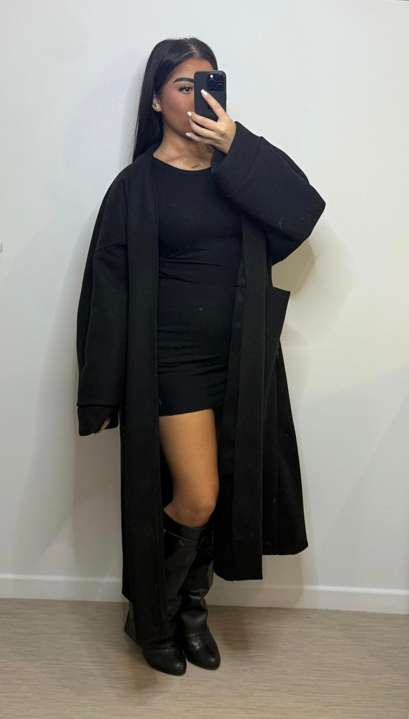 Manteau Long Noire