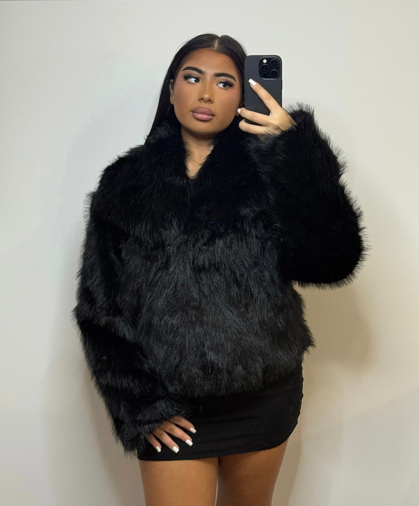 Fourrure Polaire Noire